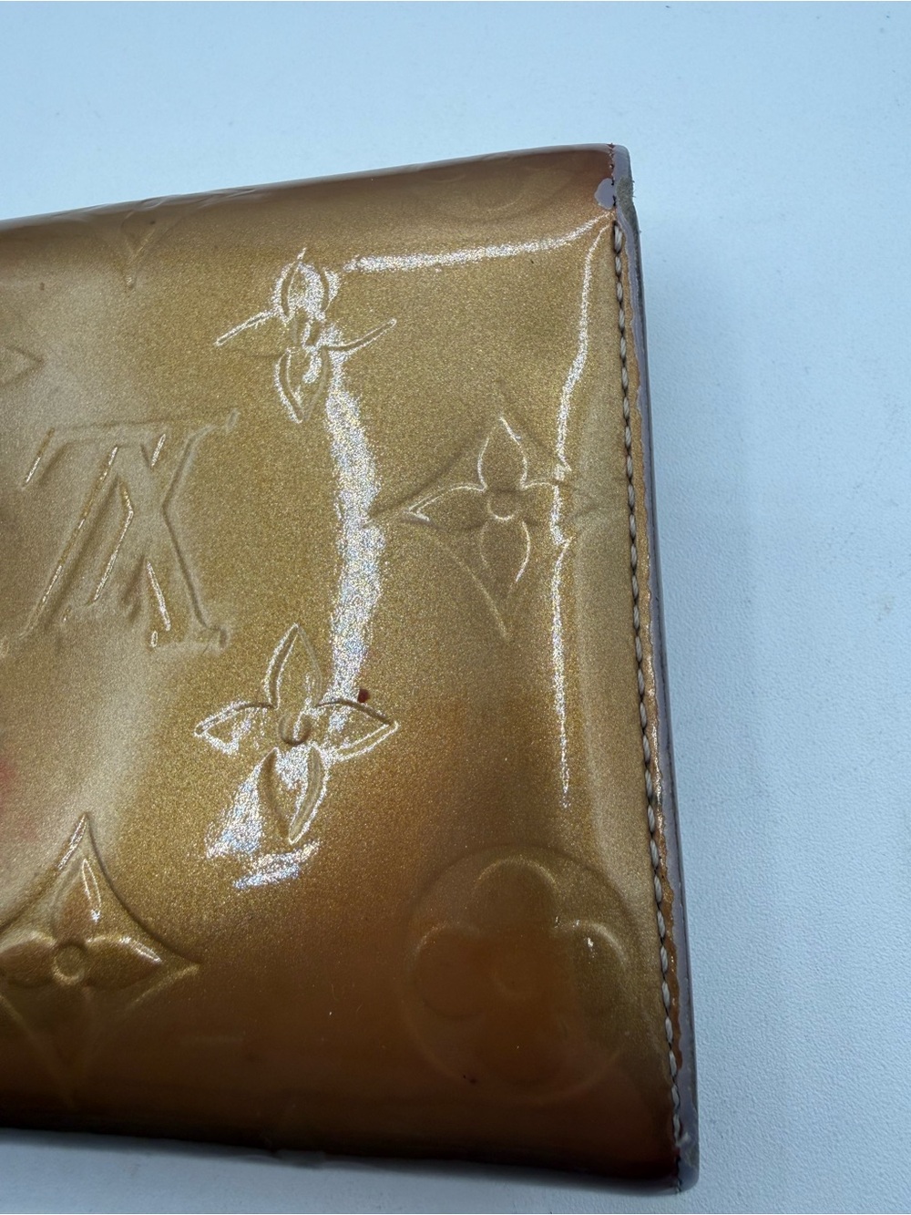 Louis Vuitton Bronze Vernis wallet rare color/COA - Picture 16 of 16
